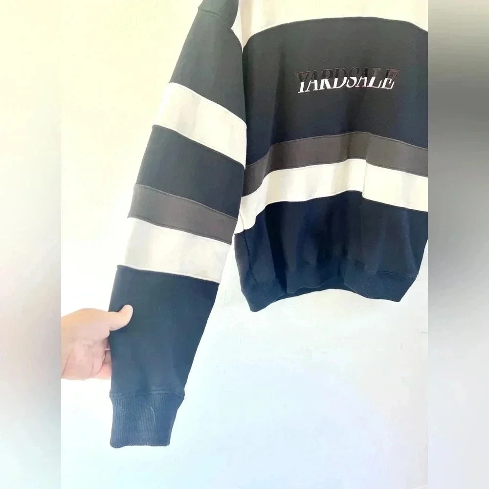 Yardsale Skateboards Valentine Sweatshirt Striped Crewneck Size Medium — image 4 of 8